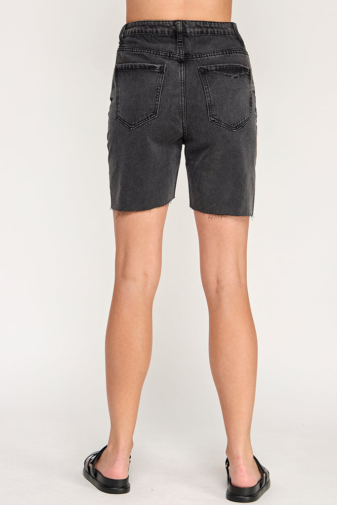 Bermuda Black Fray Shorts - MUTCCI