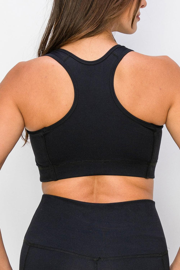 Racerback Sports Bra-Merlot - MUTCCI