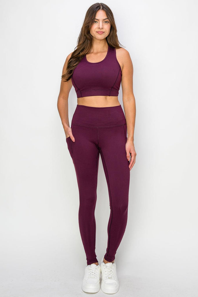 Powerhold Pocket Ankle Leggings-Hunter Green - MUTCCI