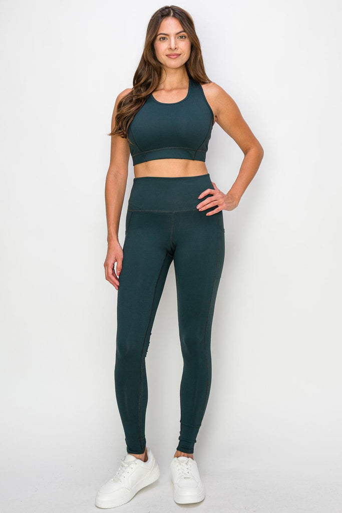 Powerhold Pocket Ankle Leggings-Black - MUTCCI