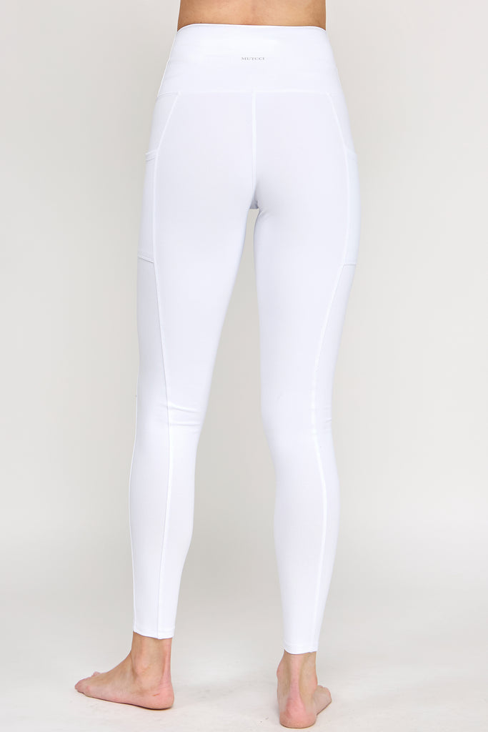 PowerHold Pocket Ankle Leggings-Merlot - MUTCCI