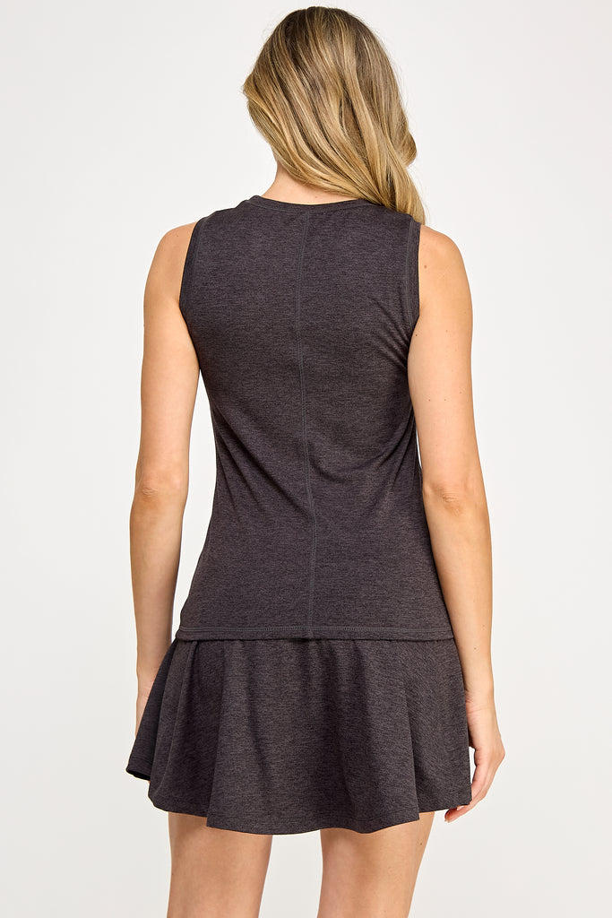 SuperSilky Muscle Tank-Heather Black - MUTCCI