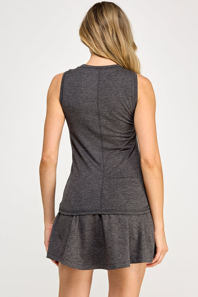 SuperSilky Muscle Tank-Heather Black - MUTCCI