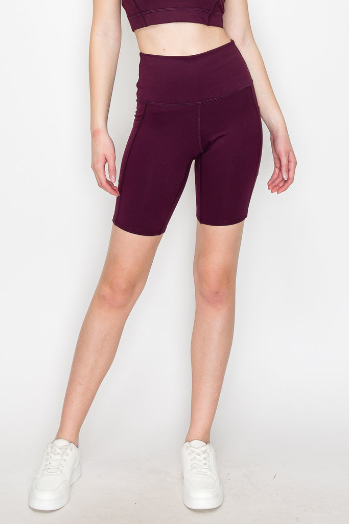 Powerhold Pocket Bike Shorts-Merlot - MUTCCI