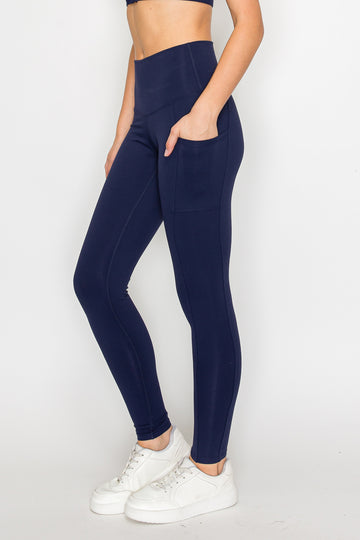 Powerhold Pocket 7/8 Leggings-Navy - MUTCCI