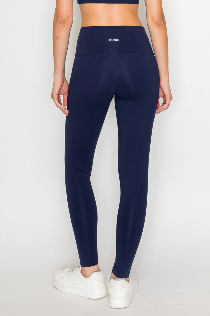 Powerhold Pocket 7/8 Leggings-Navy - MUTCCI