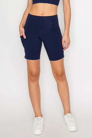 Powerhold Pocket Bike Shorts-Navy - MUTCCI