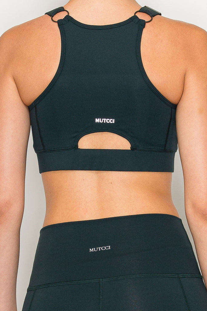 Front Closure Sports Bra-Navy - MUTCCI