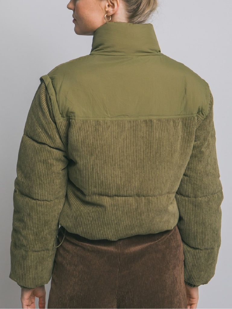 Corduroy Puffer Jacket - MUTCCI