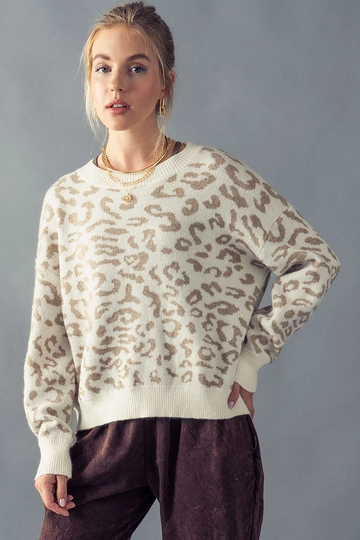 Leopard Print Soft Sweater - MUTCCI