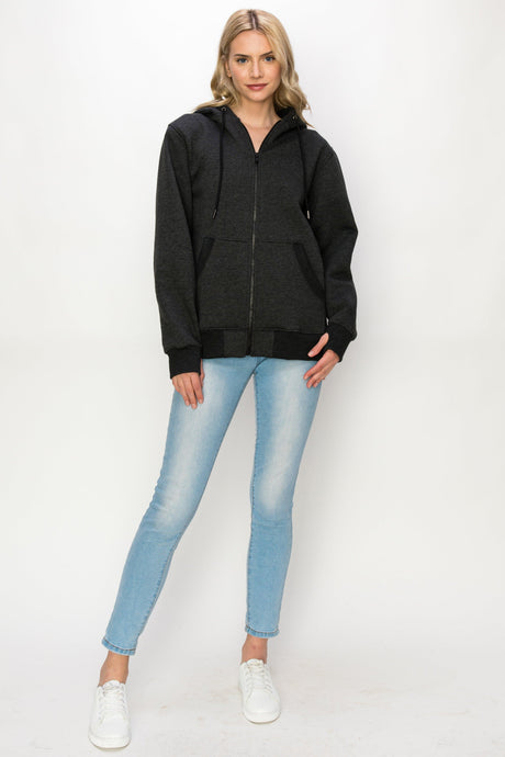 Zion Thumbhole Fleece Zip Up Hoodie - MUTCCI